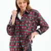 Striped Tribal Print Overshirt