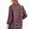 Striped Tribal Print Overshirt