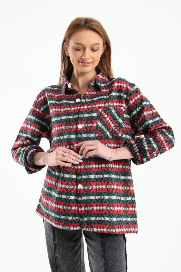 Retro Print Overshirt