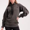 Ruched Sleeve Hoodie