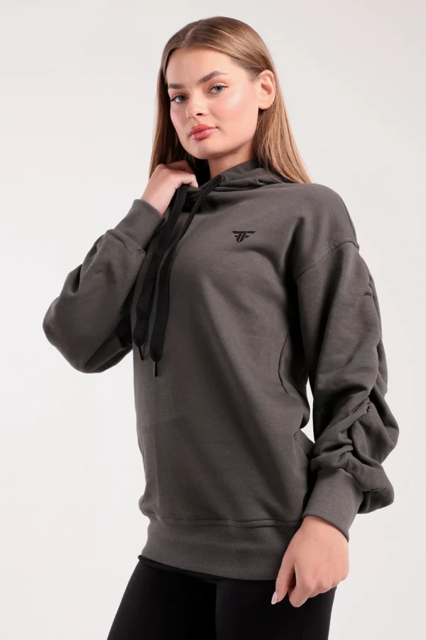 Ruched Sleeve Hoodie
