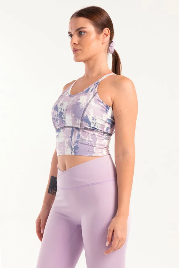 Colorblend Longline Printed Sports Bra