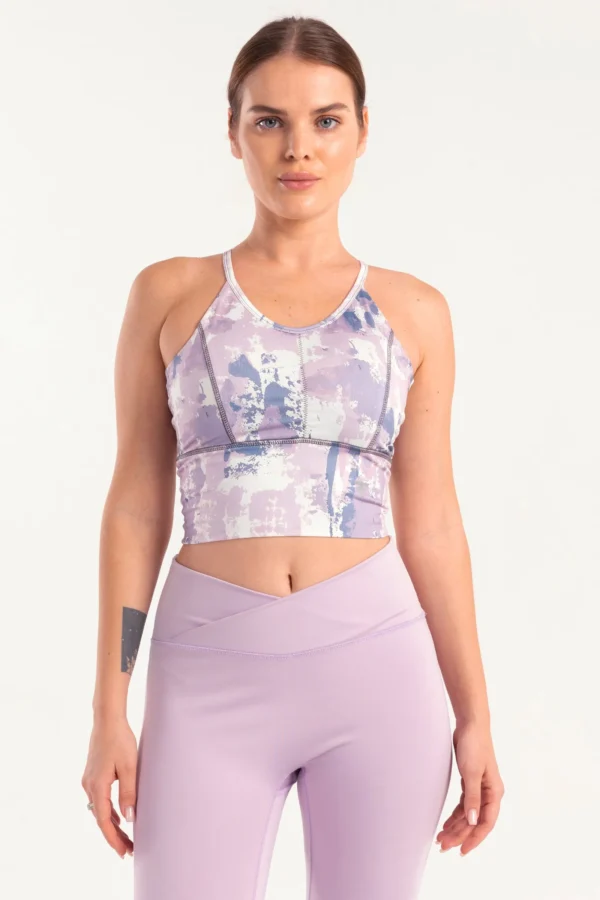 Colorblend Longline Printed Sports Bra