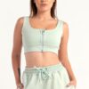 Hybrid Zip Sports Bra