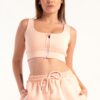 Hybrid Zip Sports Bra