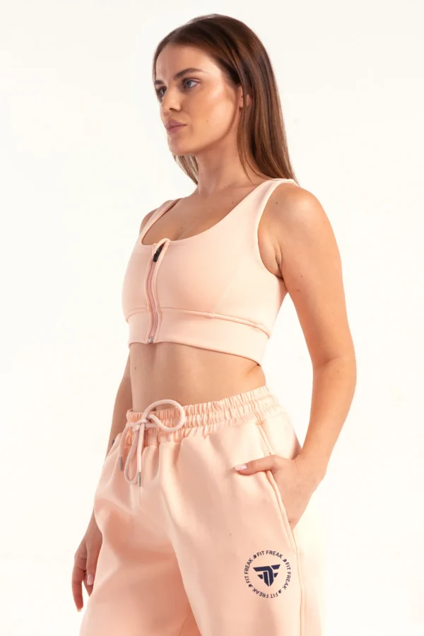 Hybrid Zip Sports Bra