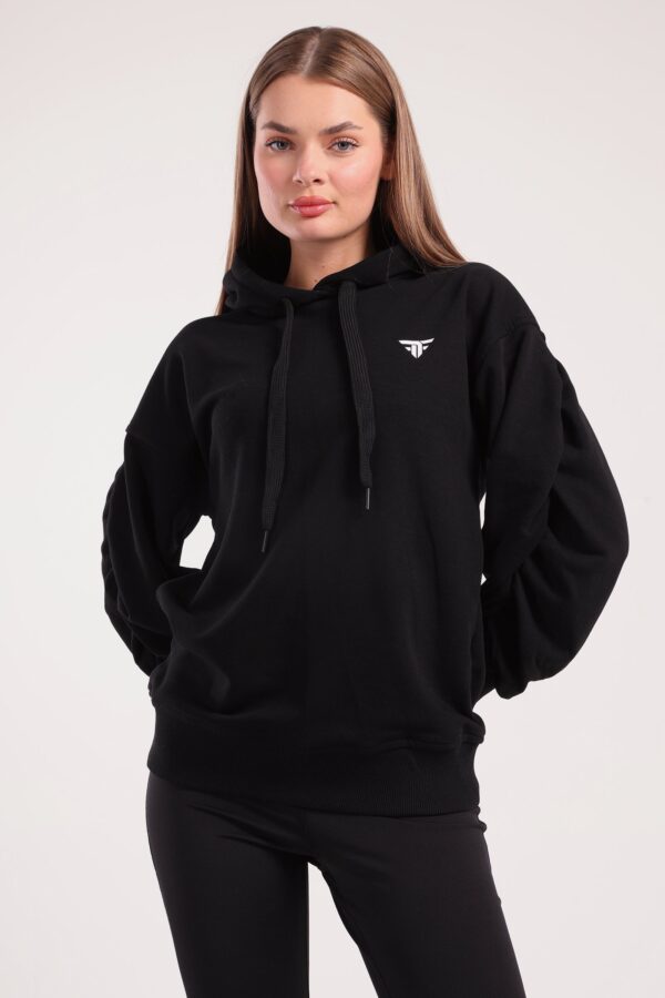 Ruched Sleeve Hoodie