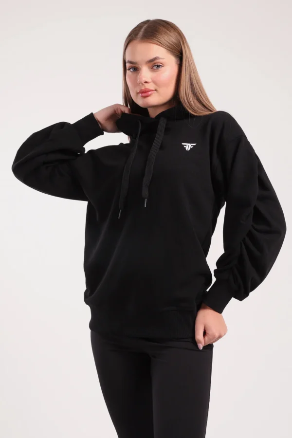 Ruched Sleeve Hoodie
