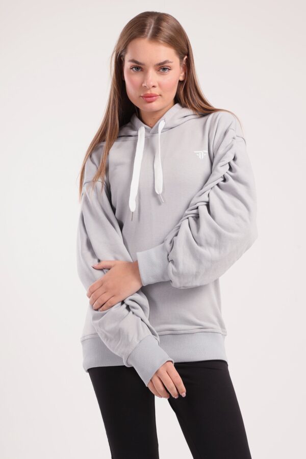 Ruched Sleeve Hoodie