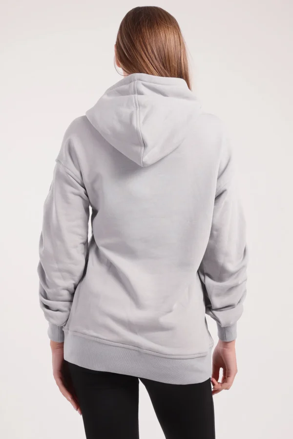 Ruched Sleeve Hoodie