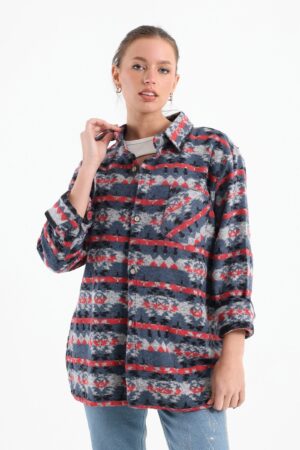 91-2.jpg Rare Vintage Print Overshirt