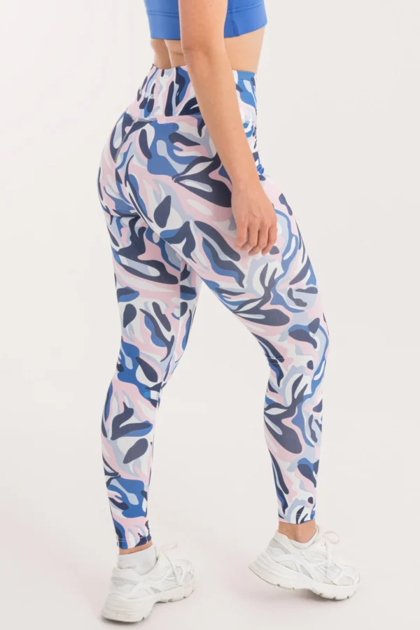 Colored Waves Printed Leggings