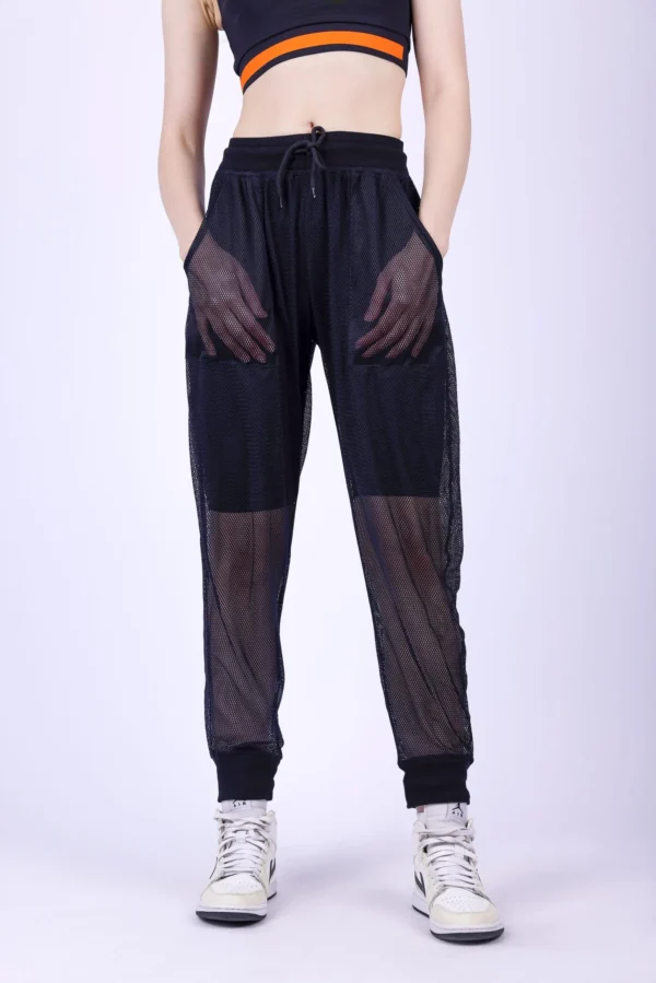 Mesh See-Through Sweatpants