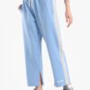Classic slit sweatpants in baby blue