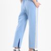 Classic slit sweatpants in baby blue