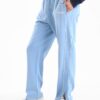 Classic side stripes sweatpants in baby blue