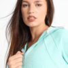 Chill oversized half zipper set in pistache green
