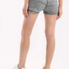 Ash grey heather basic shorts