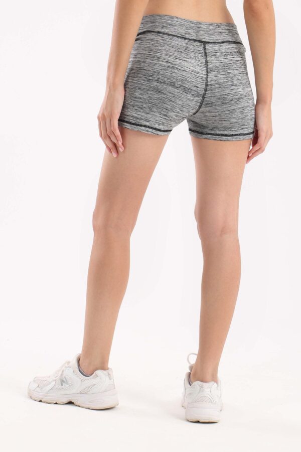 Ash grey heather basic shorts