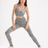 Ash grey heather basic legging