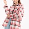 Pink check overshirt