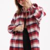 Red check overshirt