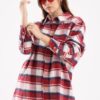 Red check overshirt