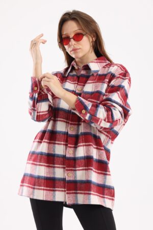 20231016-597 Red check overshirt