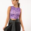 Dark gray heather hip cover with sleeves