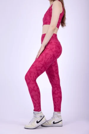 22231 Fuchsia camouflage leggings