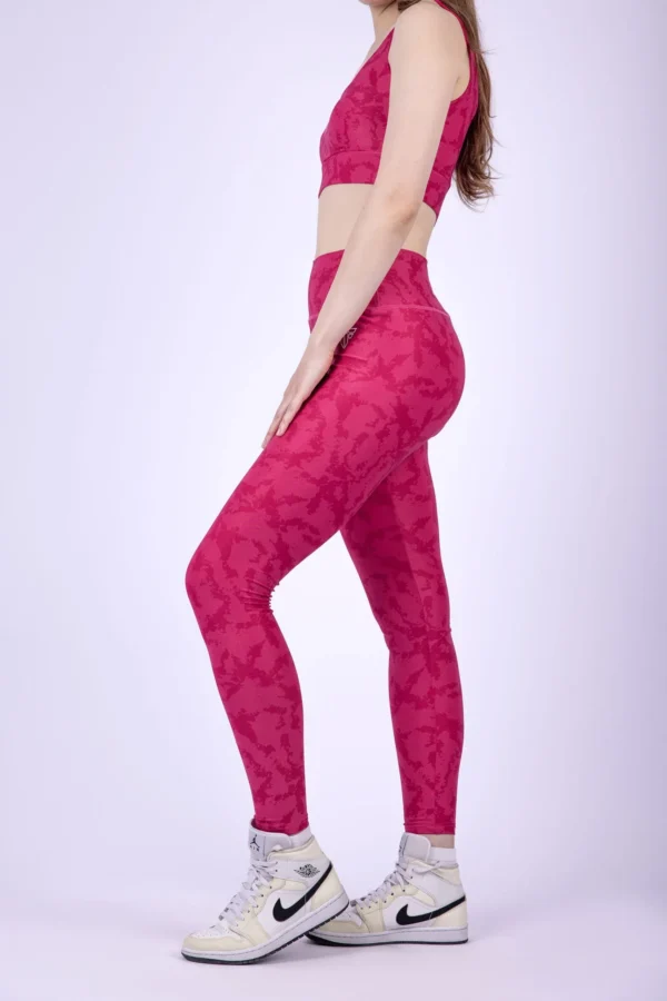 Fuchsia camouflage leggings
