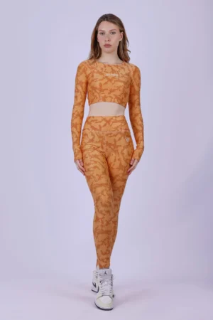 22245 Apricot camouflage leggings