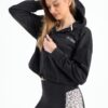 Black basic cropped jacket