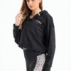 Black basic cropped jacket
