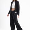 Chill oversized stand up collar set in black