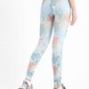 Colorful palm seamed printed leggings