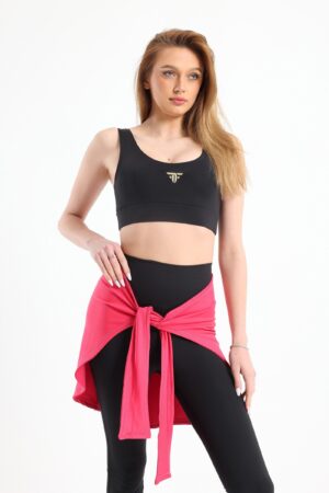 Fuchsia hip cover with sleeves