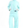 Chill oversized stand up collar set in baby blue
