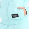 Chill oversized stand up collar set in baby blue