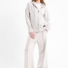 Chill oversized zip up set in grey