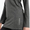 Training bell sleeve top in dark grey