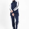 Classic stand up collar tracksuit in dark blue