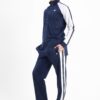 Classic stand up collar tracksuit in dark blue