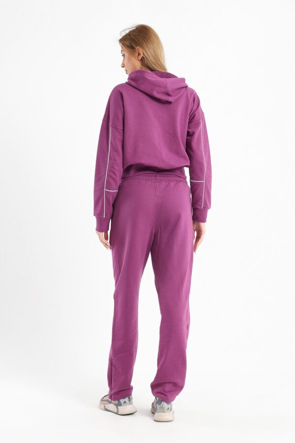 Chill oversized piping set in purple