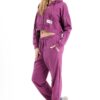 Chill oversized piping set in purple