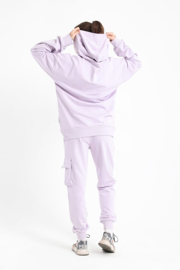 Chill oversized flap pocket cargo set in lilac