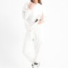 Chill oversized flap pocket cargo set in off white