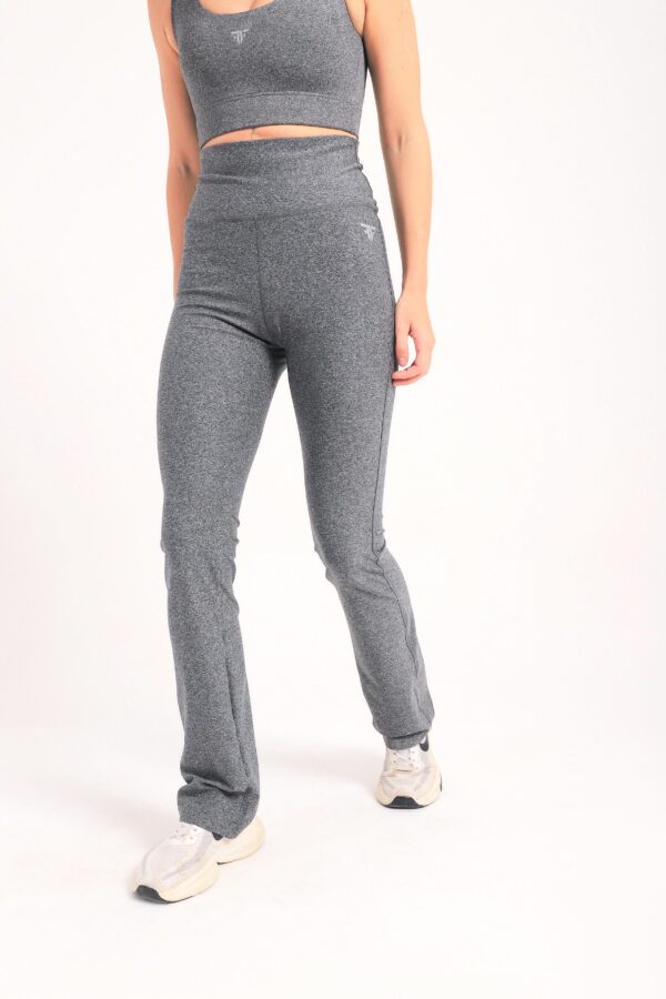 Dark gray yoga flare pants