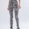 Zebra print leggings