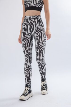 Zebra print leggings